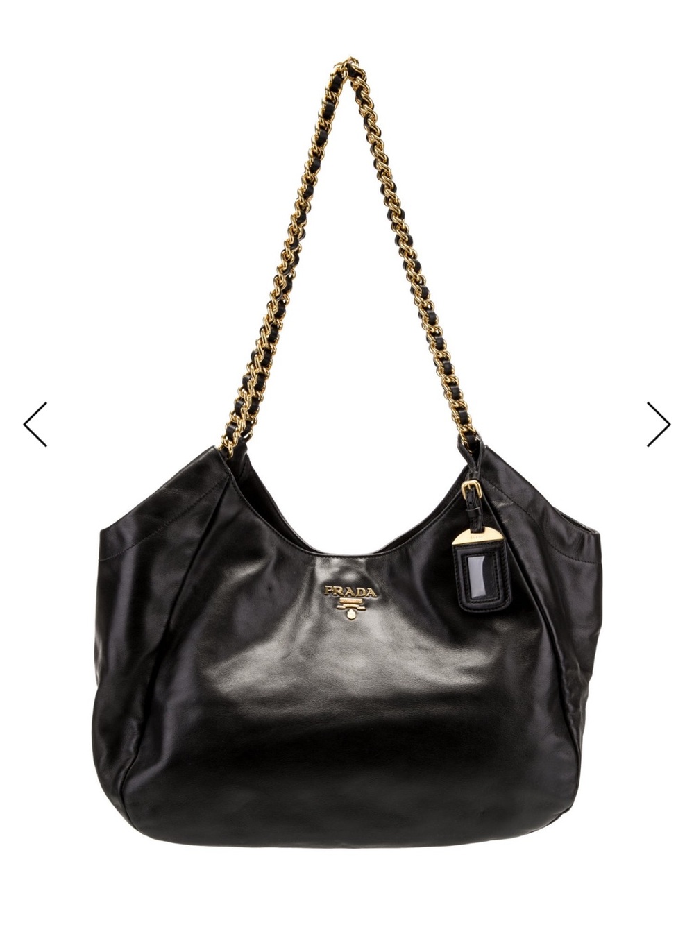 Prada Black Leather Shoulder Bag - Picture 2 of 8